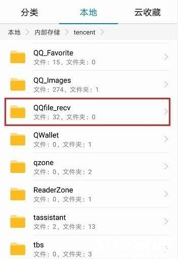 QQ文件存储目录示意图