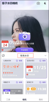 水印模板选择界面