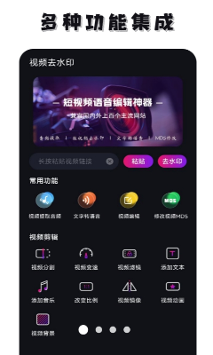 多功能编辑界面展示
