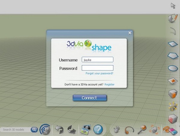 3DVia Shape操作界面